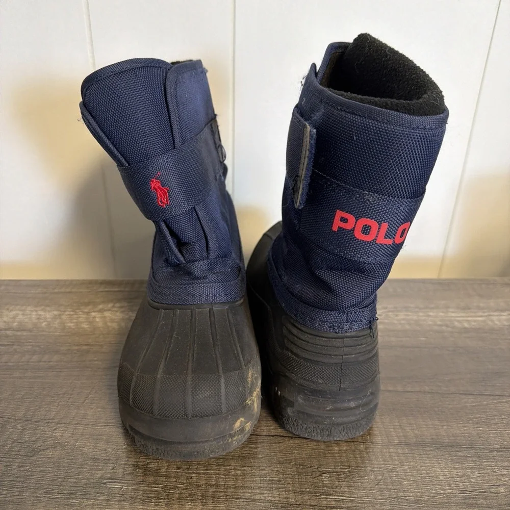 Kids Polo Ralph Lauren Size 3 Everlee Fleece Lined‎ Winter Boots